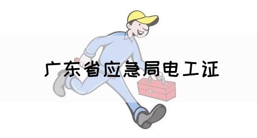 广东省应急局电工证(图1)