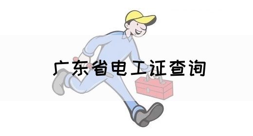 广东省电工证查询(图1)