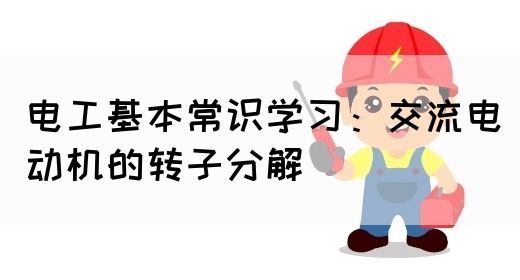 电工基本常识学习：交流电动机的转子分解(图1)