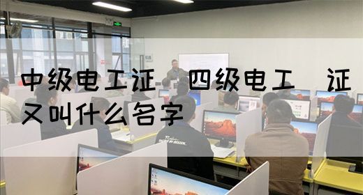 中级电工证：四级电工证又叫什么名字(图1)