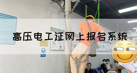 高压电工证网上报名系统