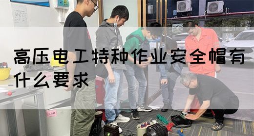 高压电工特种作业安全帽有什么要求(图1)