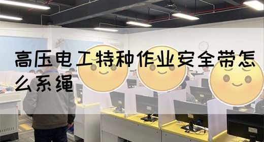 高压电工特种作业安全带怎么系绳