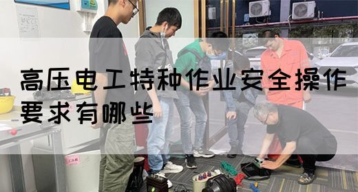 高压电工特种作业安全操作要求有哪些(图1)