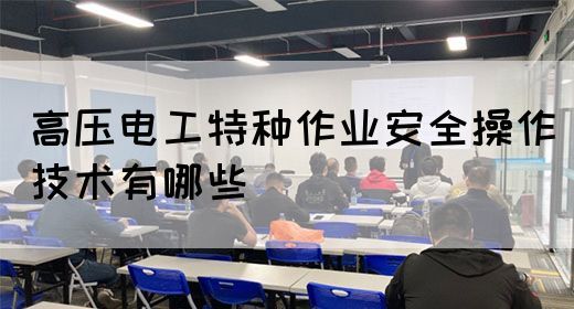 高压电工特种作业安全操作技术有哪些(图1)