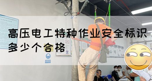 高压电工特种作业安全标识多少个合格