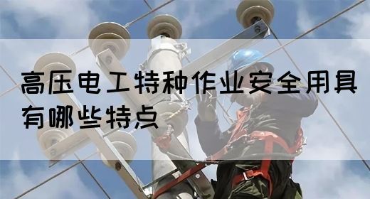 高压电工特种作业安全用具有哪些特点