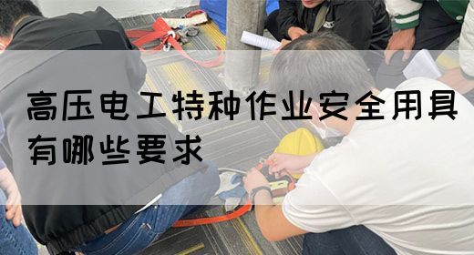 高压电工特种作业安全用具有哪些要求(图1)