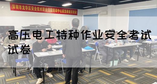 高压电工特种作业安全考试试卷