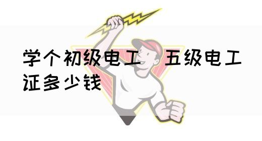 学个初级电工（五级电工）证多少钱(图1)