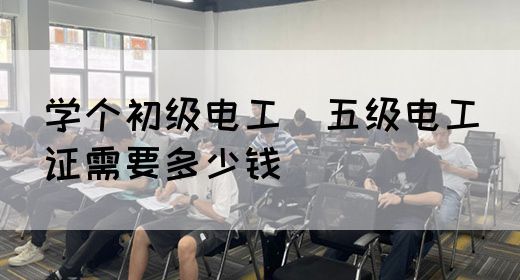 学个初级电工（五级电工）证需要多少钱(图1)