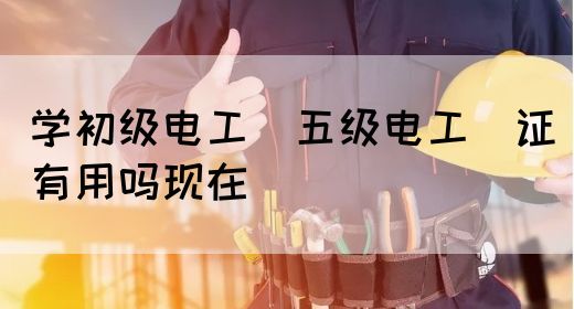 学初级电工（五级电工）证有用吗现在(图1)