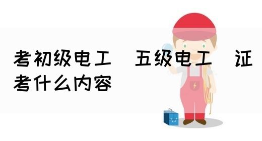 考初级电工（五级电工）证考什么内容(图1)