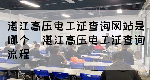 湛江高压电工证查询网站是哪个（湛江高压电工证查询流程）(图1)