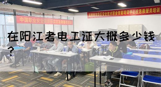 在阳江考电工证大概多少钱？