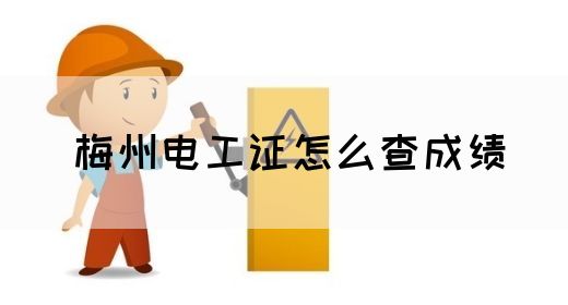 梅州电工证怎么查成绩(图1)