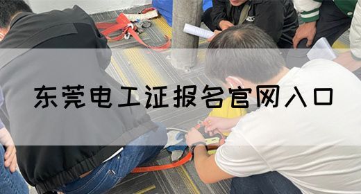 东莞电工证报名官网入口