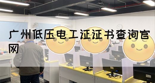 广州低压电工证证书查询官网