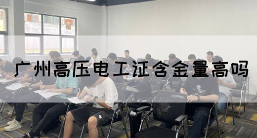 广州高压电工证含金量高吗(图1)