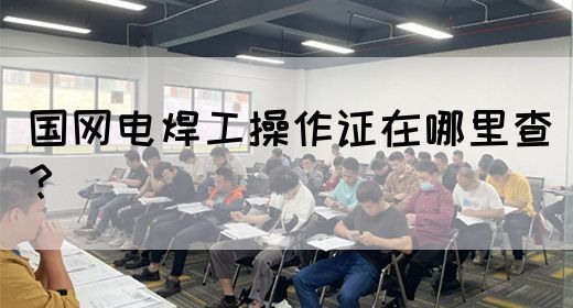 国网电焊工操作证在哪里查？(图1)