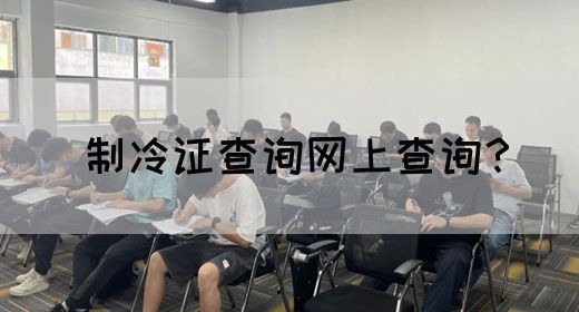 制冷证查询网上查询？(图1)